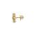 Gold plated stud earrings in sterling silver