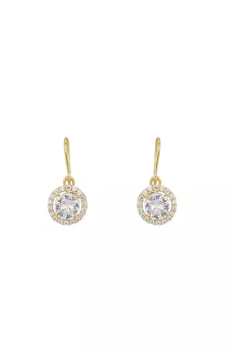 Gold plated earrings in sterling silver