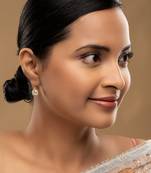 Gold plated earrings in sterling silver