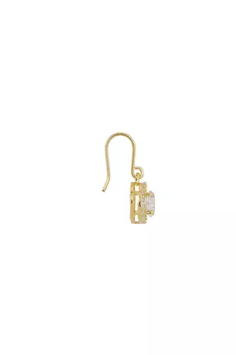 Gold plated earrings in sterling silver