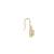 Gold plated earrings in sterling silver