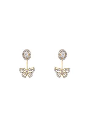 Gold plated earrings in sterling silver 2