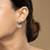 Gold plated earrings in sterling silver
