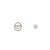 Gold plated stud earrings in sterling silver