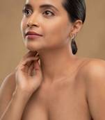 Gold plated stud earrings in sterling silver