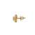 Gold plated stud earrings in sterling silver