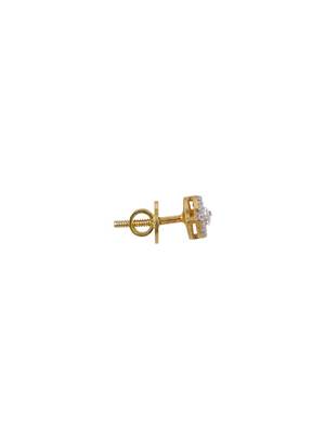 Gold plated stud earrings in sterling silver 3