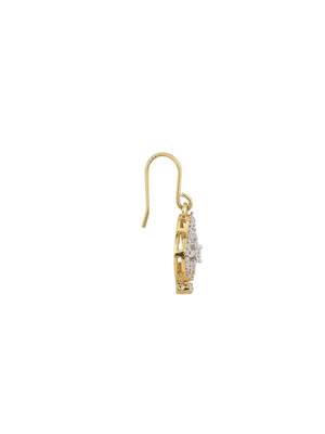 Gold plated dangler earrings in sterling silver 3