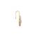 Gold plated dangler earrings in sterling silver