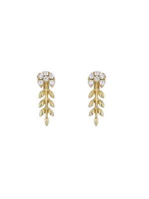 Gold plated earrings in sterling silver 2