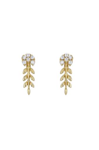 Gold plated earrings in sterling silver