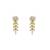 Gold plated earrings in sterling silver