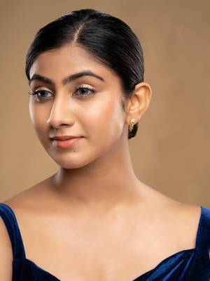 Gold plated earrings in sterling silver 1
