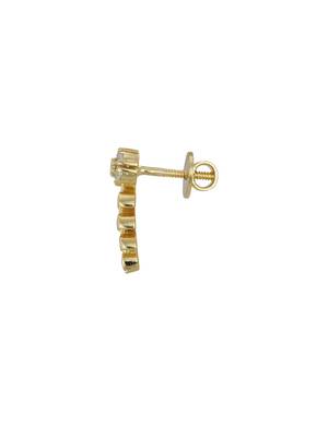 Gold plated earrings in sterling silver 3