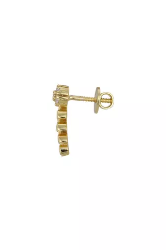 Gold plated earrings in sterling silver