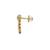 Gold plated earrings in sterling silver