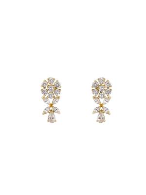 Gold plated earrings in sterling silver 2