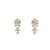 Gold plated earrings in sterling silver
