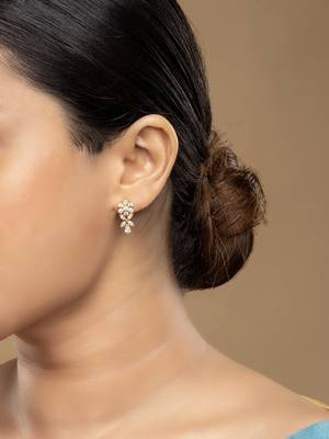 Gold plated earrings in sterling silver 1