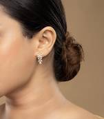 Gold plated earrings in sterling silver