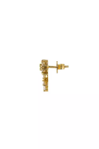 Gold plated earrings in sterling silver