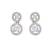Gold plated earrings in sterling silver