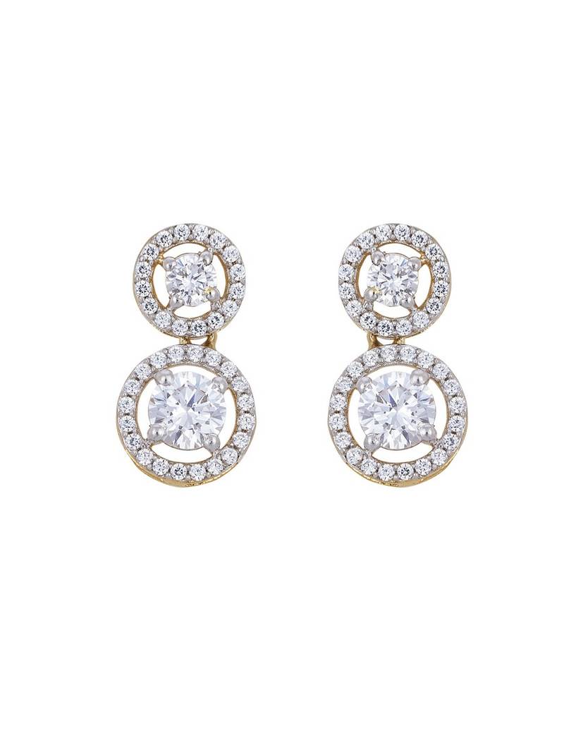Gold plated earrings in sterling silver