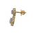Gold plated earrings in sterling silver