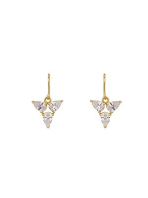 Gold plated earrings in sterling silver 2