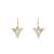 Gold plated earrings in sterling silver