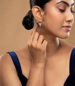 Gold plated earrings in sterling silver