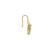 Gold plated earrings in sterling silver