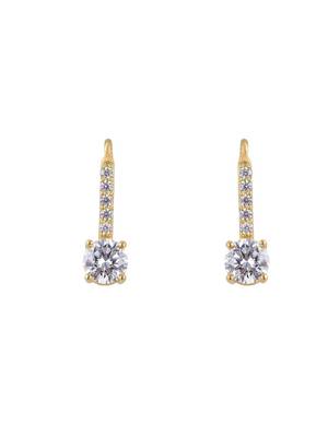 Gold plated earrings in sterling silver 2