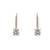 Gold plated earrings in sterling silver
