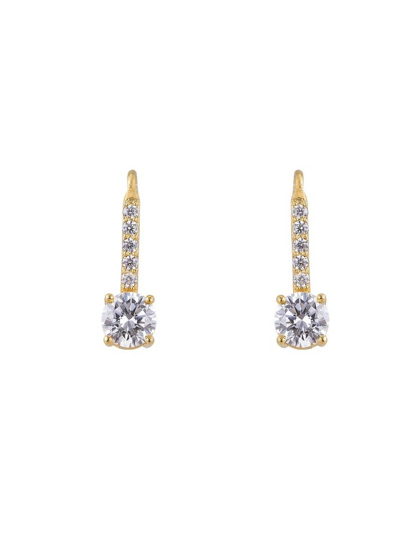 Gold plated earrings in sterling silver