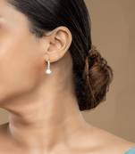 Gold plated earrings in sterling silver