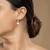 Gold plated earrings in sterling silver