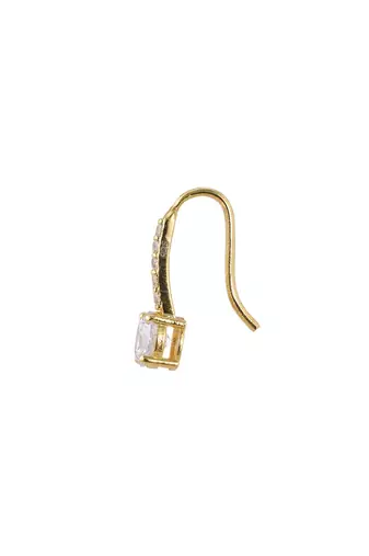 Gold plated earrings in sterling silver