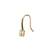 Gold plated earrings in sterling silver