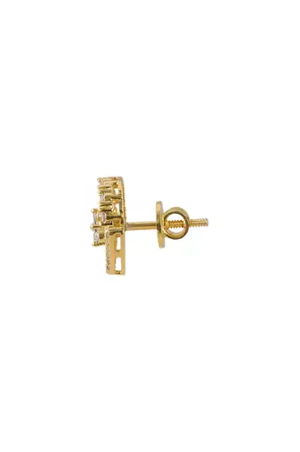 Gold plated earrings in sterling silver