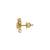 Gold plated earrings in sterling silver