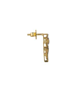 Gold plated stud earrings in sterling silver 3