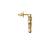 Gold plated stud earrings in sterling silver