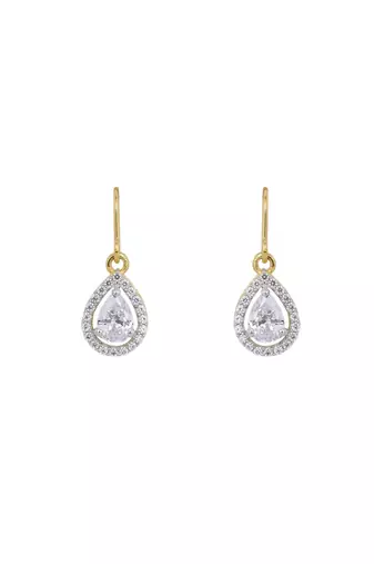 Gold plated earrings in sterling silver