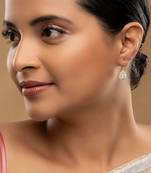 Gold plated earrings in sterling silver