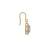 Gold plated earrings in sterling silver