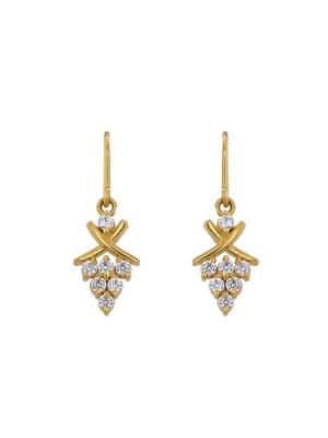 Gold plated earrings in sterling silver 2