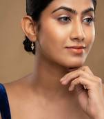 Gold plated earrings in sterling silver