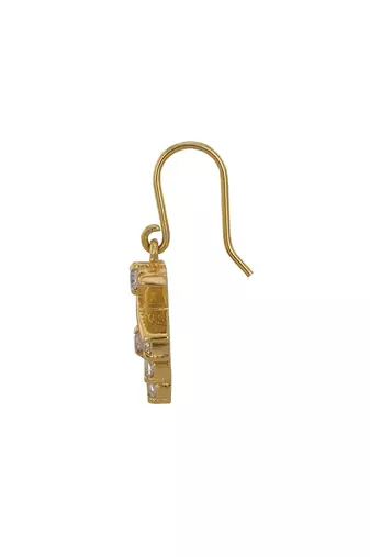 Gold plated earrings in sterling silver
