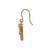 Gold plated earrings in sterling silver